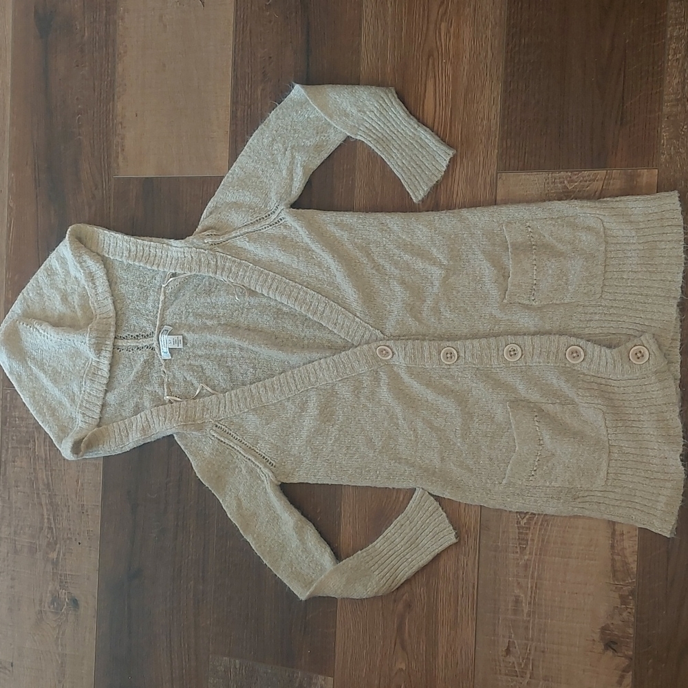 Wool blend cardigan